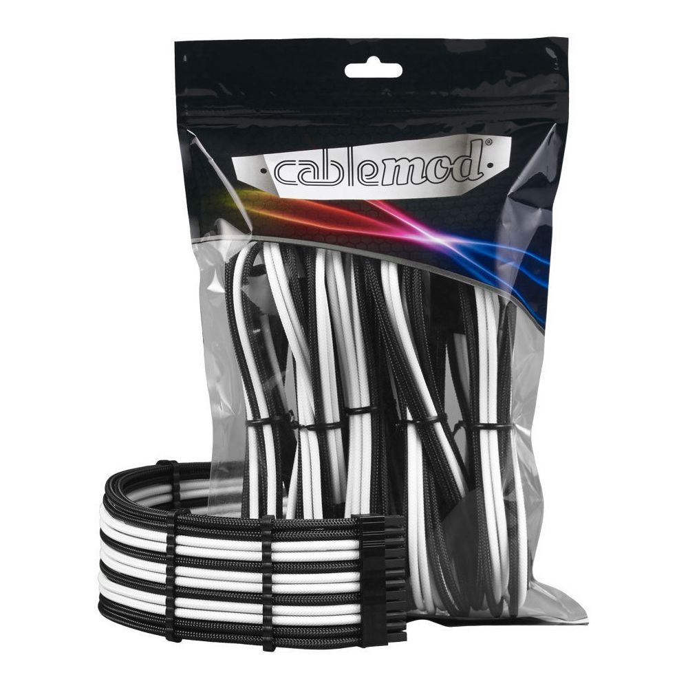 Cablemod - PRO ModMesh Cable Extension Kit - Noir / Blanc - Câble tuning PC