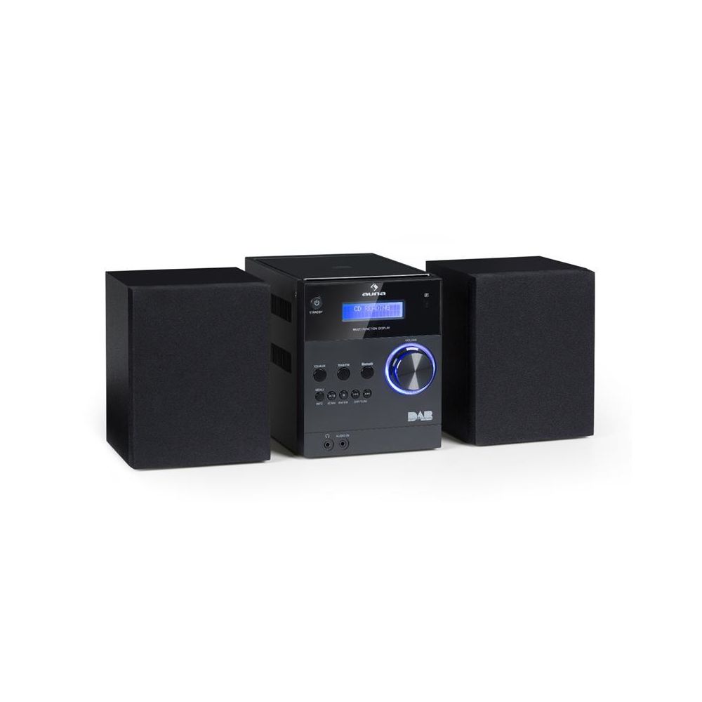 Auna - auna MC-20 DAB Micro chaîne stéréo CD MP3 radio FM DAB+ Bluetooth - noir Auna - Chaînes Hifi