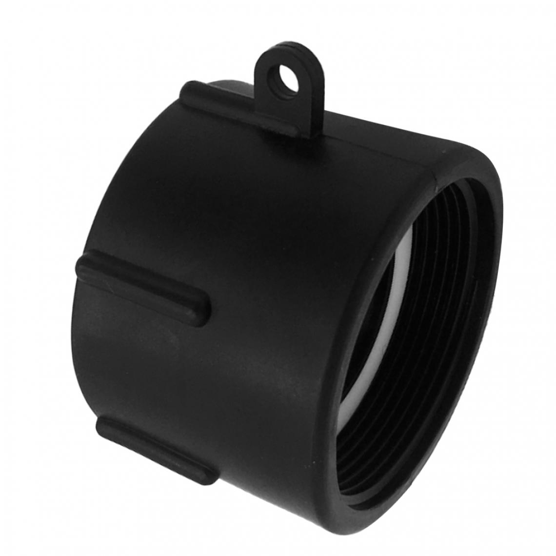 marque generique - Adaptateur de tuyau flexible de réservoir d'eau IBC en plastique noir 1000L Raccords pour tuyaux Raccords filetés 66mm - Ampli