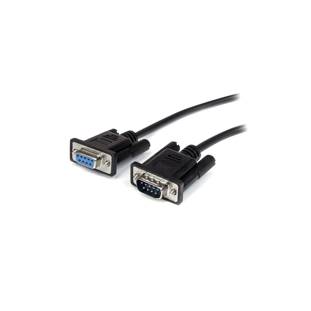Startech - Câble série DB9 RS232 noir en liaison directe 50 cm - M/F - Câble Ecran - DVI et VGA