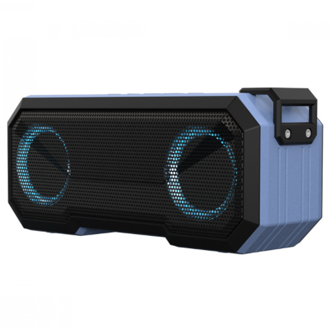 Chrono - Haut-parleur Bluetooth étanche, Bluetooth 5.0, avec lumière LED, volume plus important et basses améliorées, haut-parleur Bluetooth étanche et durable IPX7, adapté aux voyages, à l'extérieur, aux sports(Bleu) - Enceintes Hifi