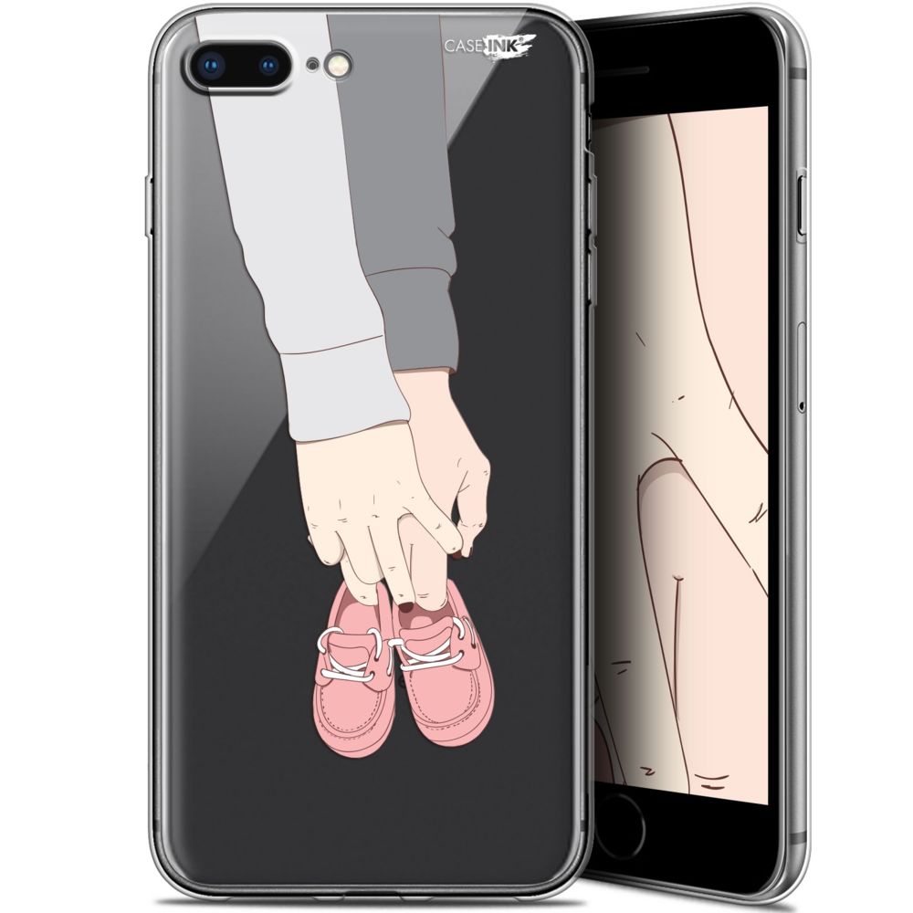 Caseink - Coque arrière Apple iPhone 7/8 Plus (4.7 ) Gel HD [ Nouvelle Collection - Souple - Antichoc - Imprimé en France] A Deux Mon Bébé - Coque, étui smartphone