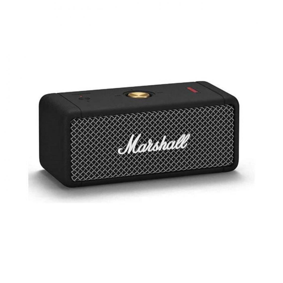 Marshall - MARSHALL Emberton - Enceinte portable bluetooth étanche - True Stereophonic son 360° - Autonomie 20h - Noir - Enceintes Hifi
