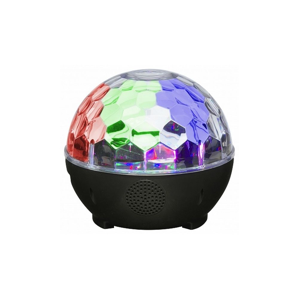 Totalcadeau - Haut-parleur connectivité Bluetooth 6W Noir - Enceinte avec lumiere LED et Portée 10 m - Barre de son