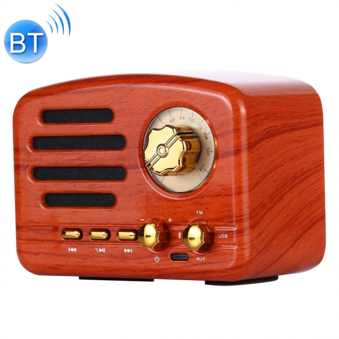 Wewoo - Enceinte Bluetooth Haut-parleur de radio hi-fi MA-1500 rétro Elvis Angel MA avec lumière LED coloréeprise en charge USB et FM - Enceintes Hifi
