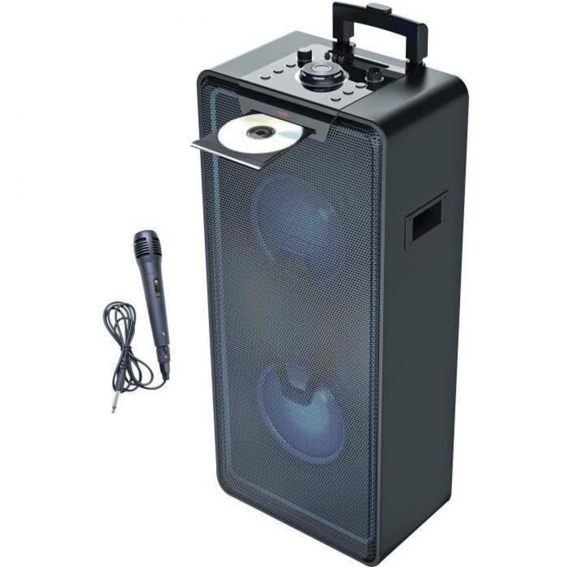 Inovalley - MS04XXL - Systeme Audio High Power - 1000 Watts - Lecteur CD/MP3 - Bluetooth - Lumieres LED - USB - 2 entrées Micro - Chaînes Hifi