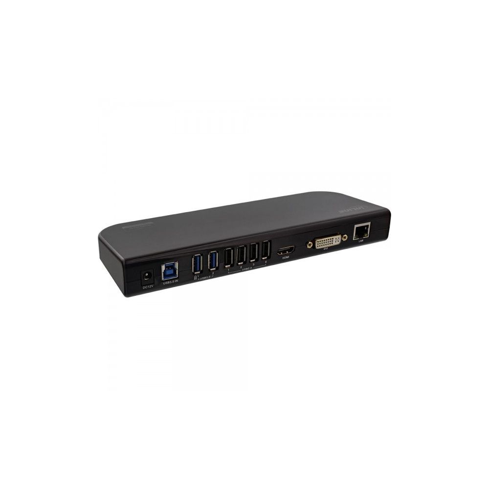 Alpexe - Station d'accueil Full HD Dual View InLine® DVI + HDMI USB 3.0 et 2.0 LAN max. 2048x1152 - Accessoires Carte Graphique