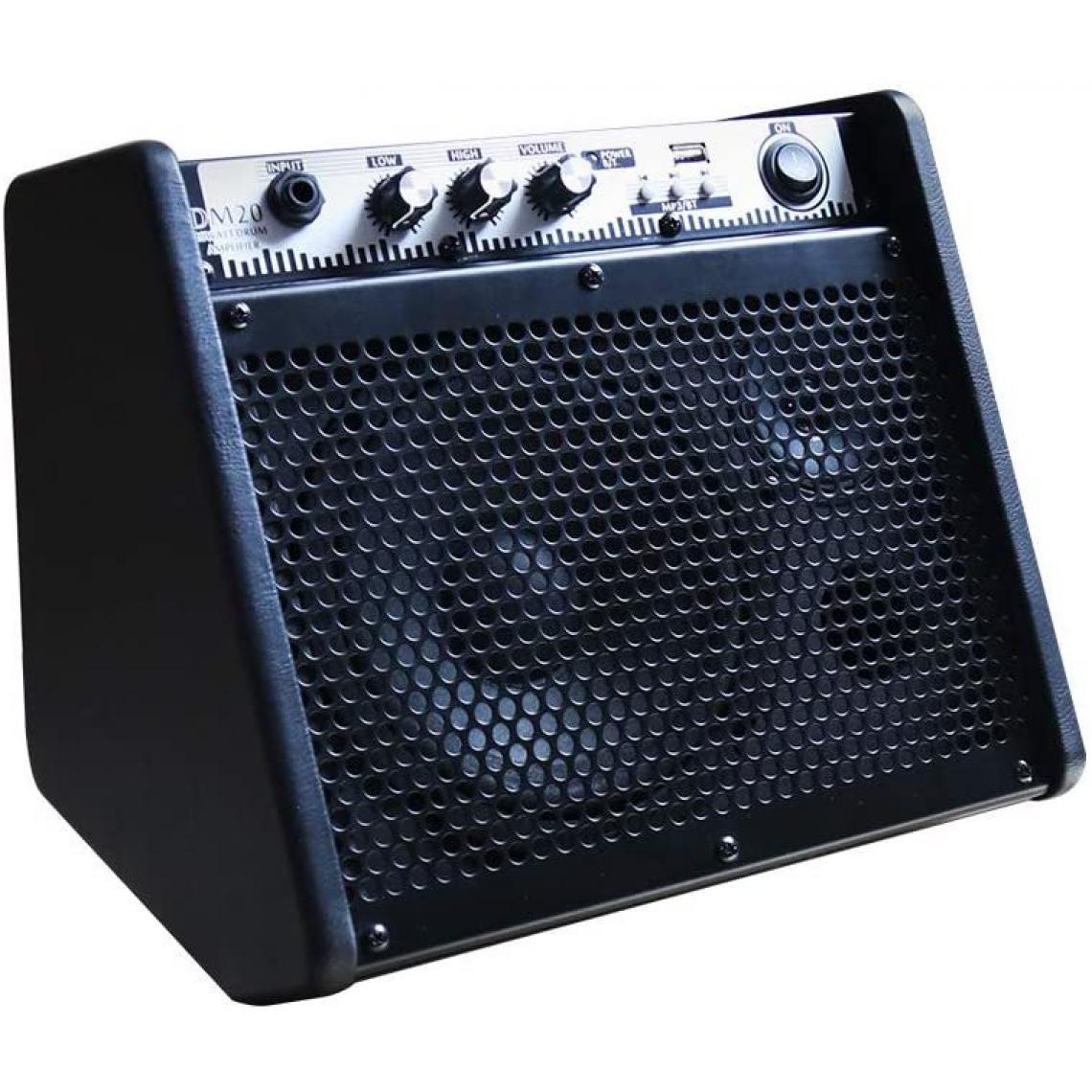 Chrono - Haut-parleur amplificateur de moniteur personnel Bluetooth Coolmusic DM20 pour amplificateurs de batterie électrique, clavier et guitare acoustique (20W)(Noir) - Enceintes Hifi