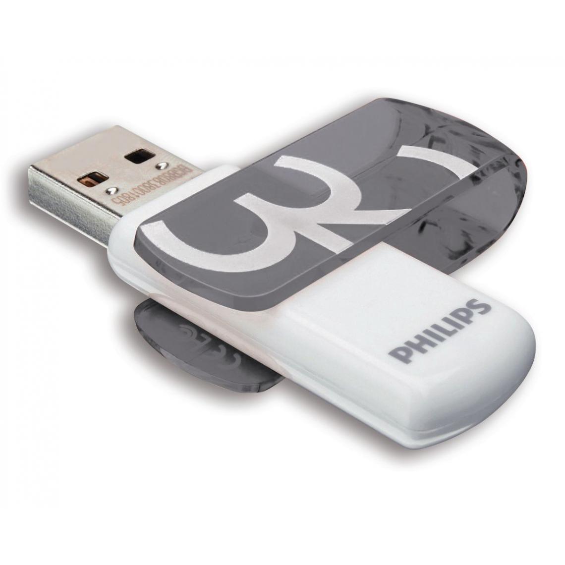 Philips - Clé USB Vivid Grise 32 Go - Clés USB
