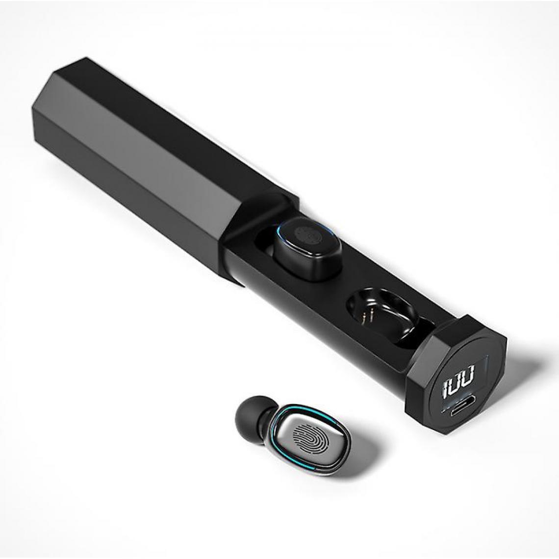 Universal - Casque stéréo Bluetooth 5.0 sans fil (noir) - Micro-Casque