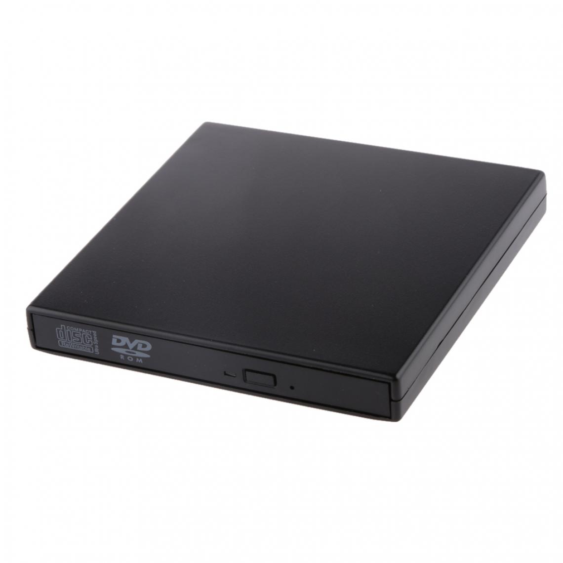 marque generique - Usb Dvd Externe Combo Cd-r / Rw Cd-rom Dvd-rom Lecteur Graveur Ordinateur Portable Noir - SSD Interne