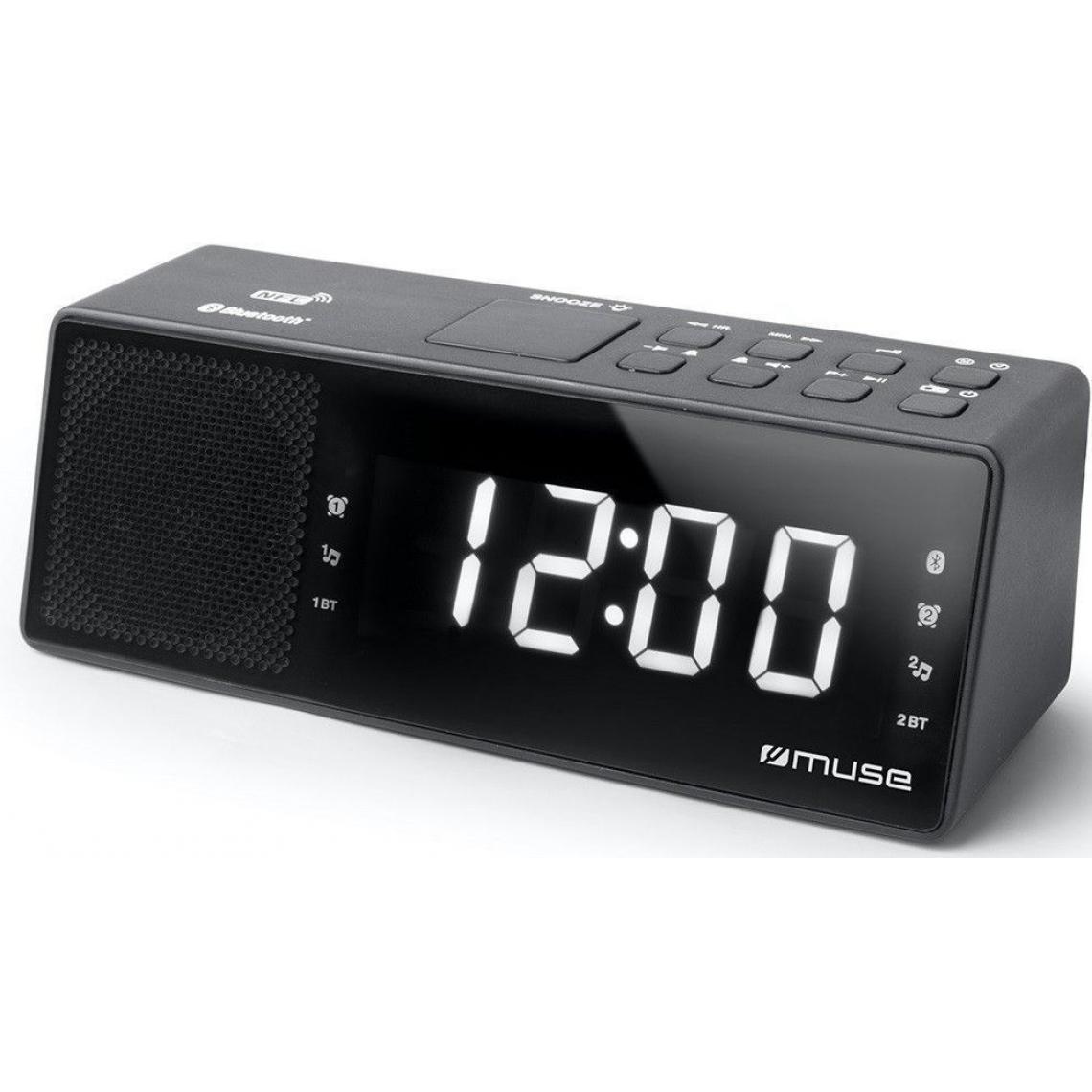 Muvit - Radio réveil Tuner FM MUSE M-172 BT Bluetooth - Radio