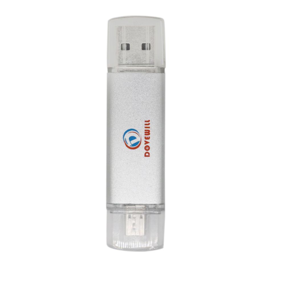 marque generique - DOVEWILL OTG Micro USB 2.0 Flash Drive Memory Stick Pour Téléphone PC Silver 16GB - Clés USB