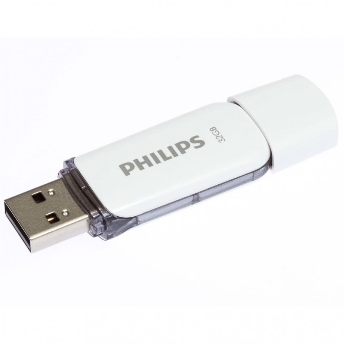 Philips - Philips Clés USB 2.0 Snow 32 Go 3 pcs Blanc et gris - Hub