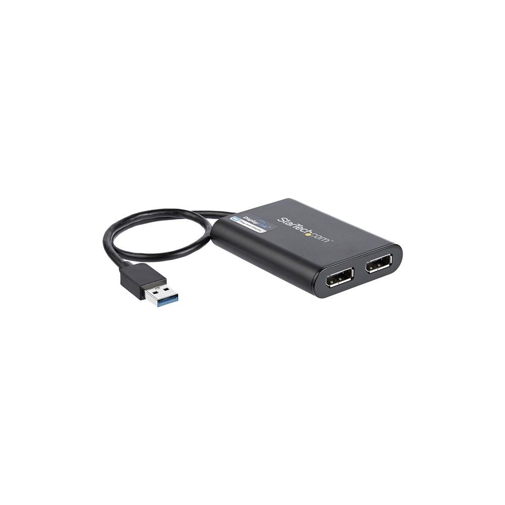 Startech - StarTech.com Adaptateur USB 3.0 vers double DisplayPort 4K 60 Hz - Accessoires Carte Graphique
