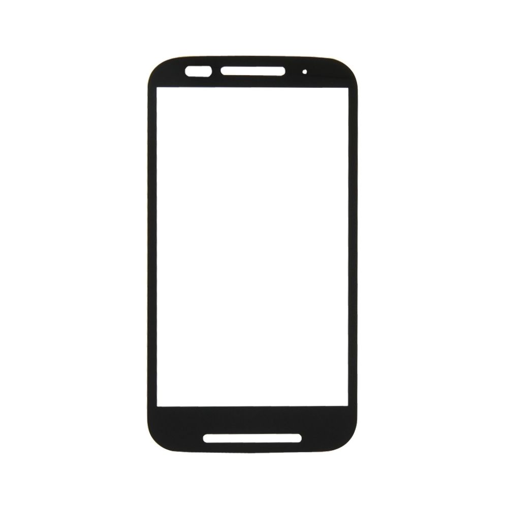 Wewoo - Vitre noir pour Motorola Moto E / XT1021 pièce détachée Écran Avant Remplacement de la Verre Externe - Autres accessoires smartphone