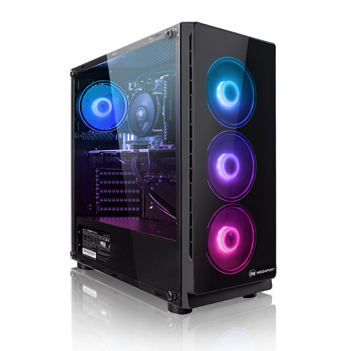 Megaport - PC Gamer Echo • AMD Ryzen 5 4500 6x 3.60GHz • AMD Radeon RX 6600 • 16Go DDR4 • 500Go M.2 SSD • WiFi • 1811-FR - PC Fixe Gamer