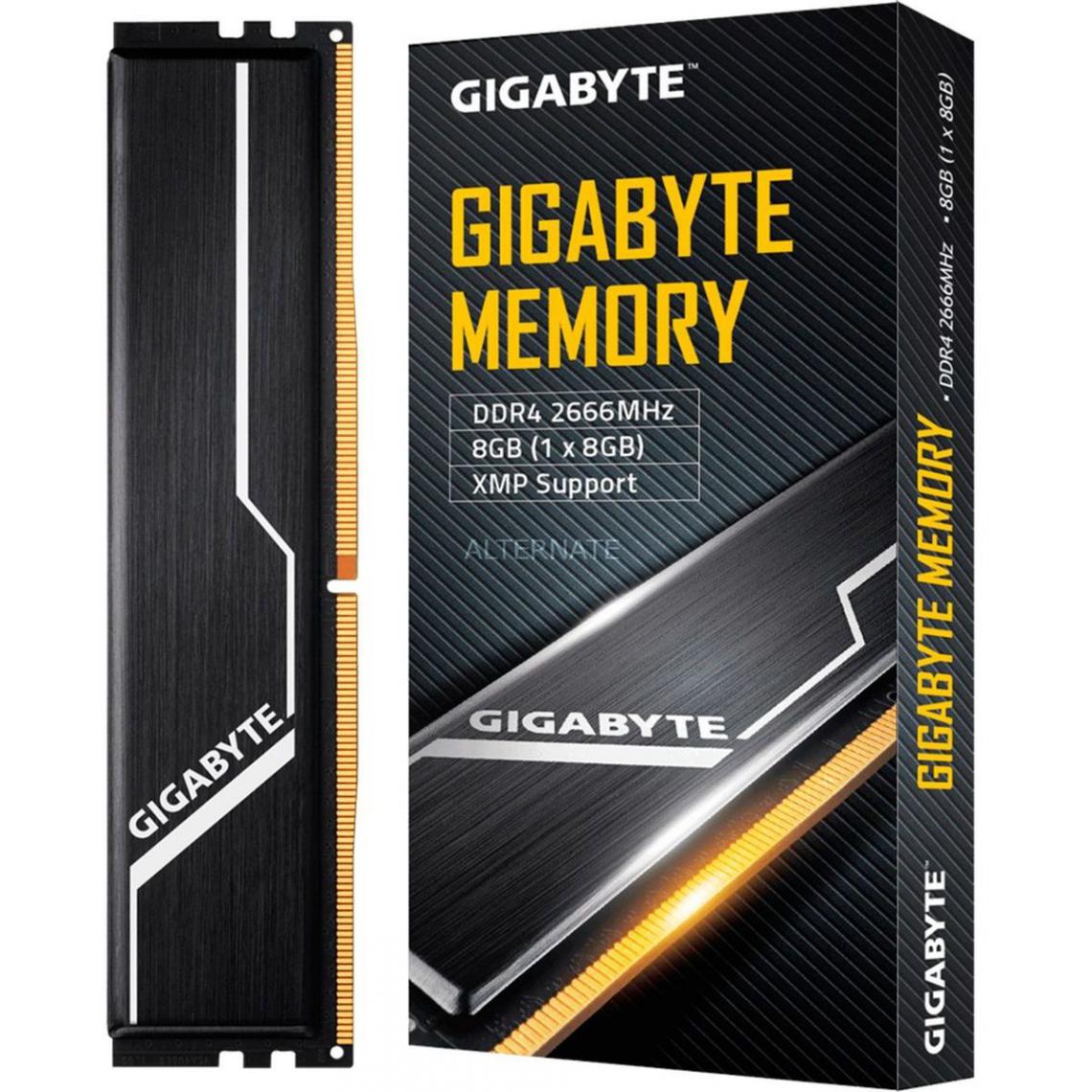 Gigabyte - Mémoire PC - 1x8 Go - DDR4 2666 MHz - RAM PC Fixe