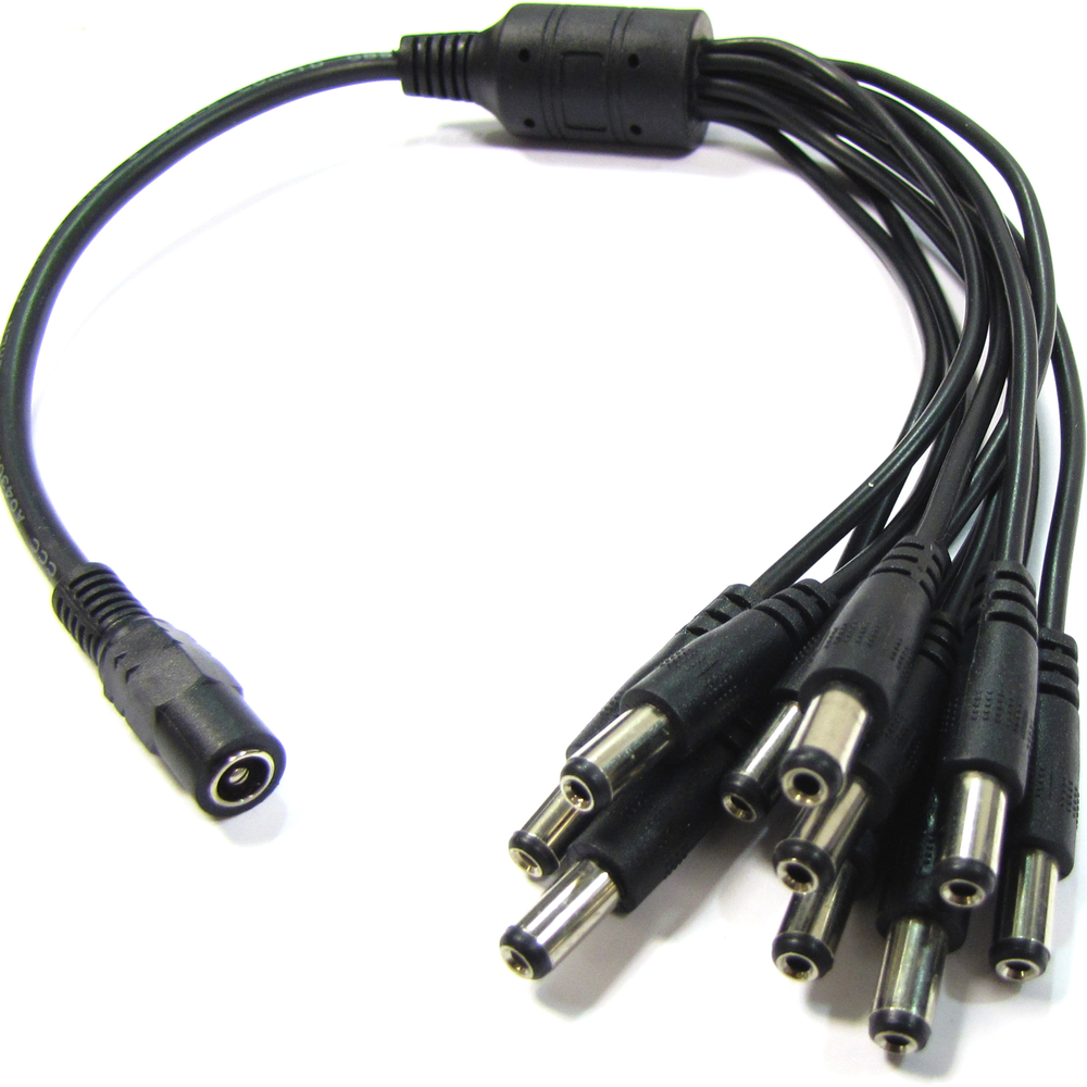 Bematik - alimentation par câble multiplicateur 10 DC-jack 3,5 mm mâle - Accessoires alimentation