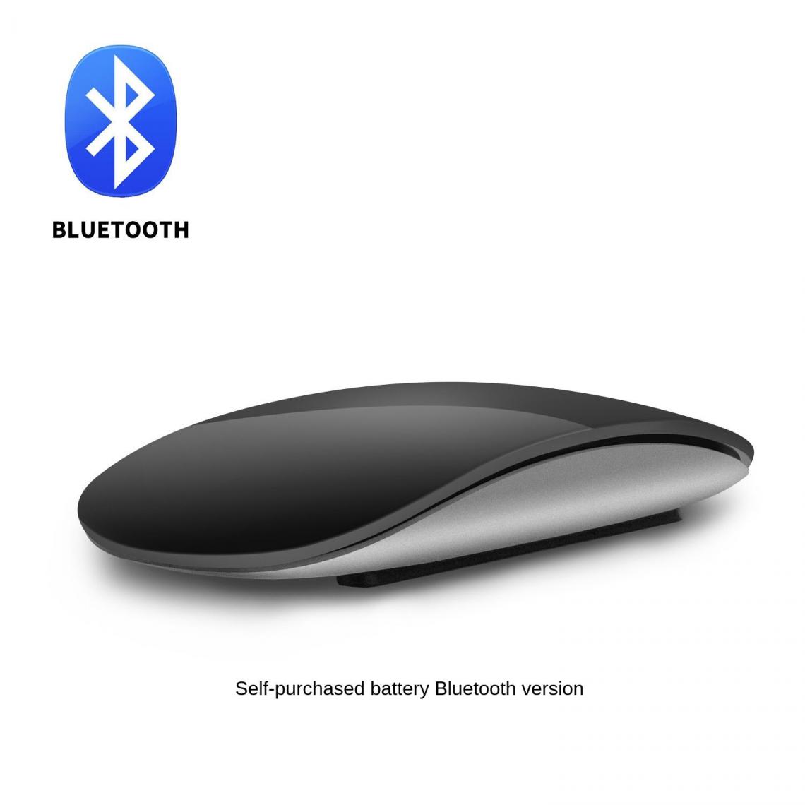 Generic - Souris sans fil Bluetooth  silencieuse, adaptée pour PC, Apple Macbook et Microsoft 11.3 * 6 * 2 cm - Blanc  - Souris