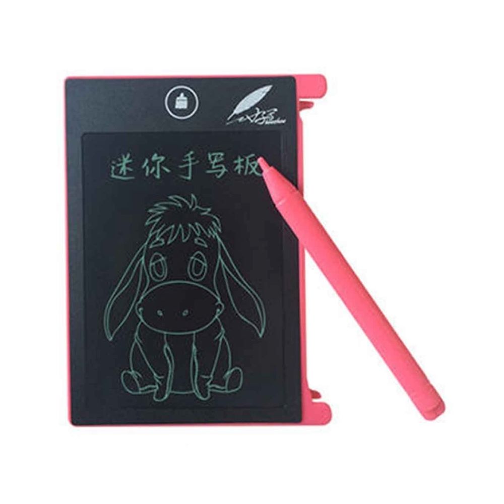 Wewoo - Tablette graphique rose pour la Maison Bureau de l'école 4.4 pouce LCD Écriture Portable Électronique Table à Dessin Doodle Pads avec Stylus - Tablette Graphique