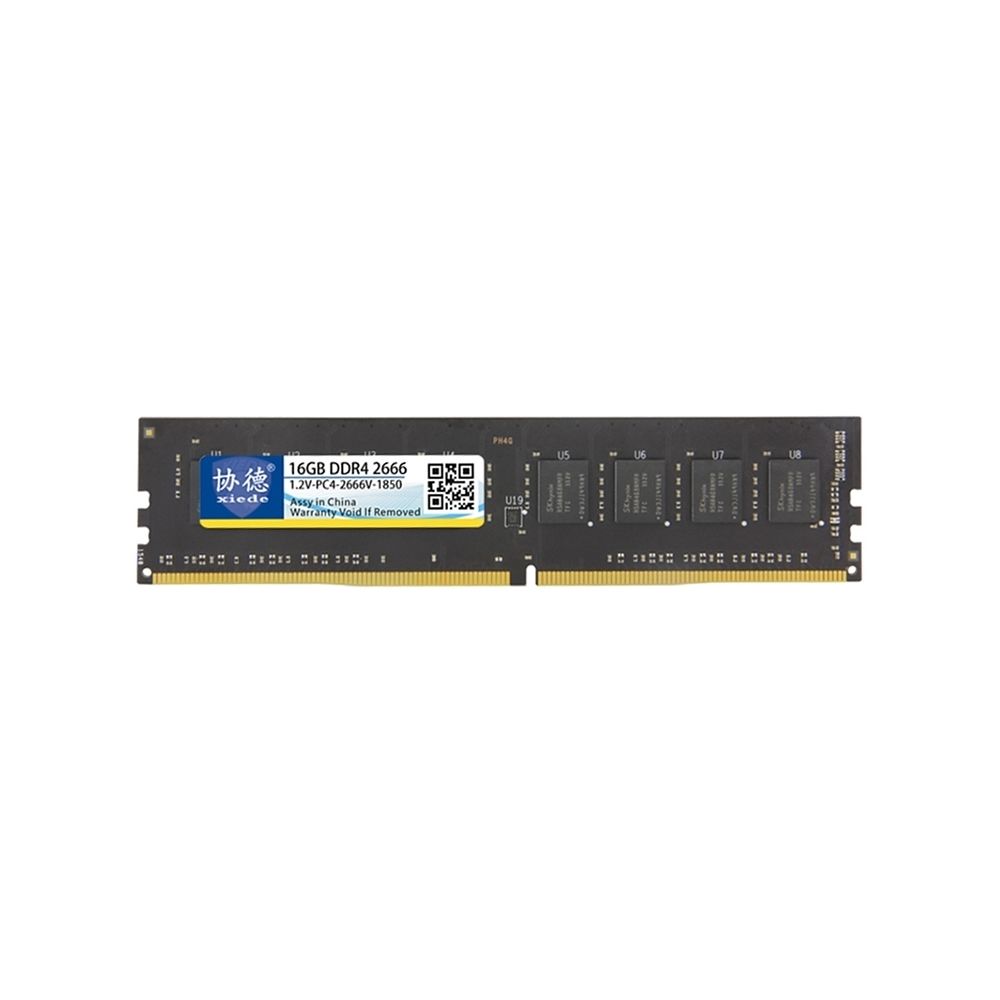 Wewoo - Mémoire vive RAM DDR4 2666 MHz 16 Go Module de à compatibilité totale pour PC bureau - RAM PC Fixe