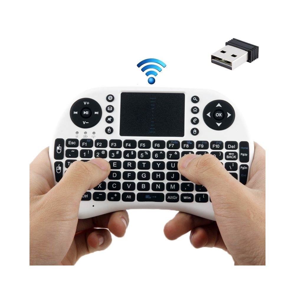 Wewoo - Rii 2.4GHz 92 touches clavier blanc sans fil mini souris avec pavé tactile - Pack Clavier Souris
