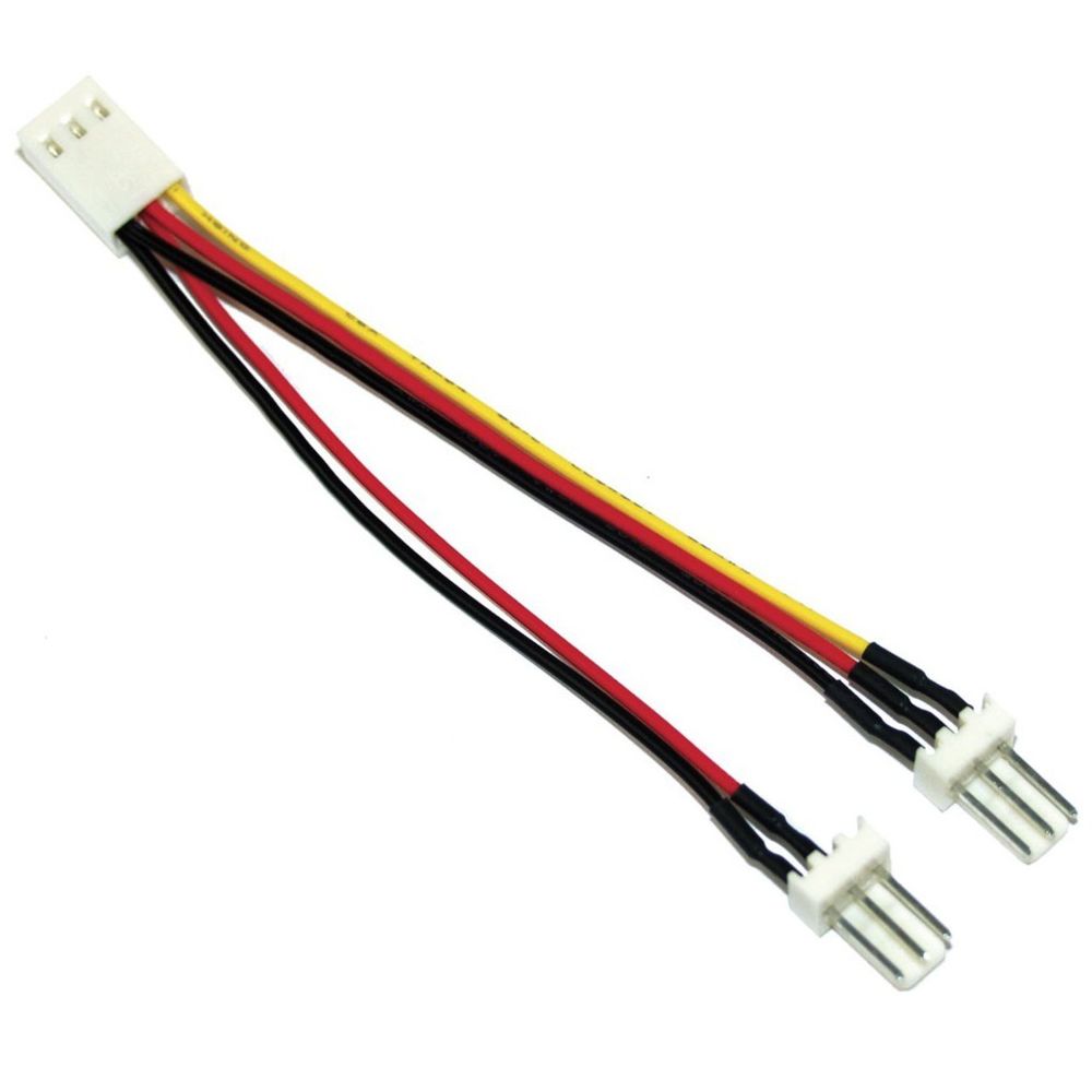 Inline - Câble adaptateur ventilateur, InLine®, 3-pin Molex fem. à 2x 3-pin prise Molex - Visserie PC