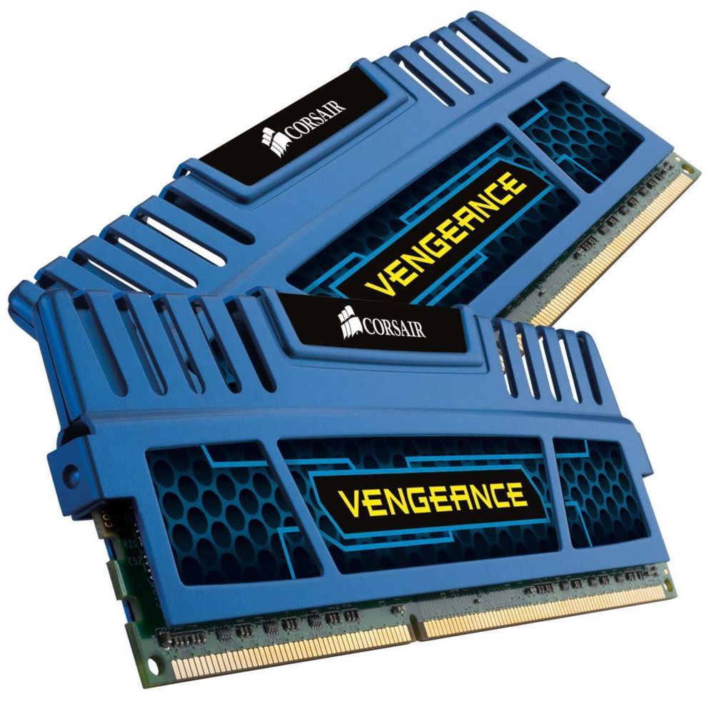 Corsair - CORSAIR Vengeance Series 16 Go (2x 8 Go) DDR3 1600 MHz CL10 Bleu - RAM PC Fixe