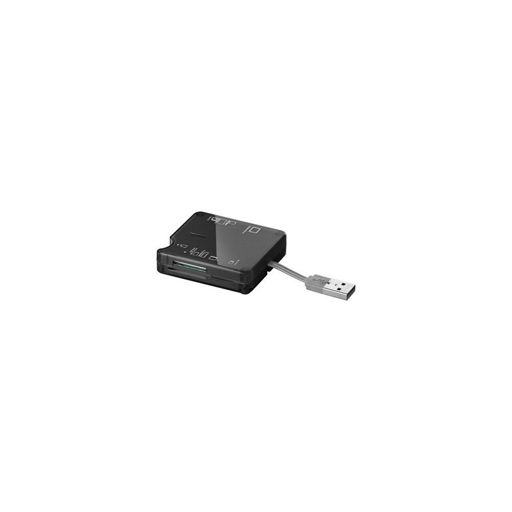 Alpexe - Lecteur de cartes EXT. All in 1 USB 2.0 NOIR - Lecteur carte mémoire