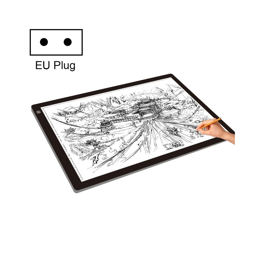 Wewoo - Tablette graphique 23W 12V LED Trois niveaux de luminosité Acrylique Copie conseils dessin Anime Sketch Sketchpad, prise UE - Tablette Graphique