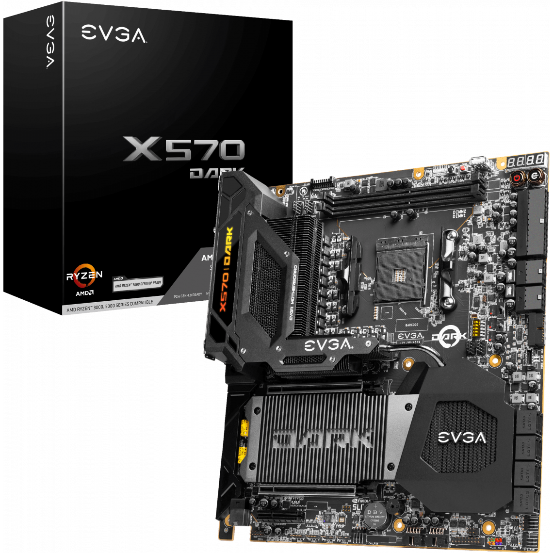 Evga - Carte mère X570 DARK - Carte mère AMD
