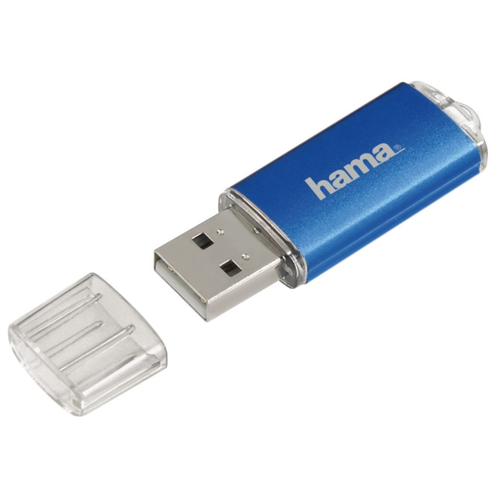 Hama - Hama Clé USB 2.0 ""Laeta"", 8 GB, 10MB/s, bleu - Clés USB