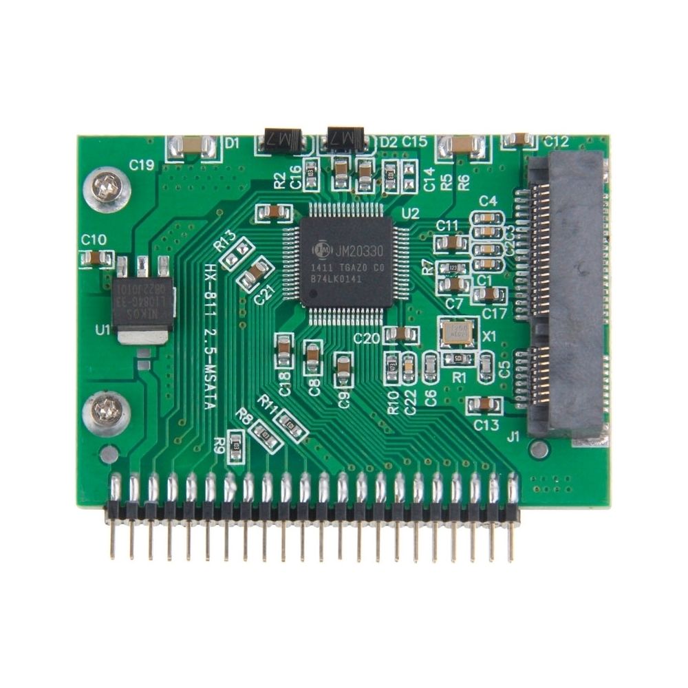 Wewoo - MSATA Mini PCI-E SSD Femelle à 5V 2.5 pouces 44 Broches IDE Mâle Carte Convertisseur - Câble Intégration