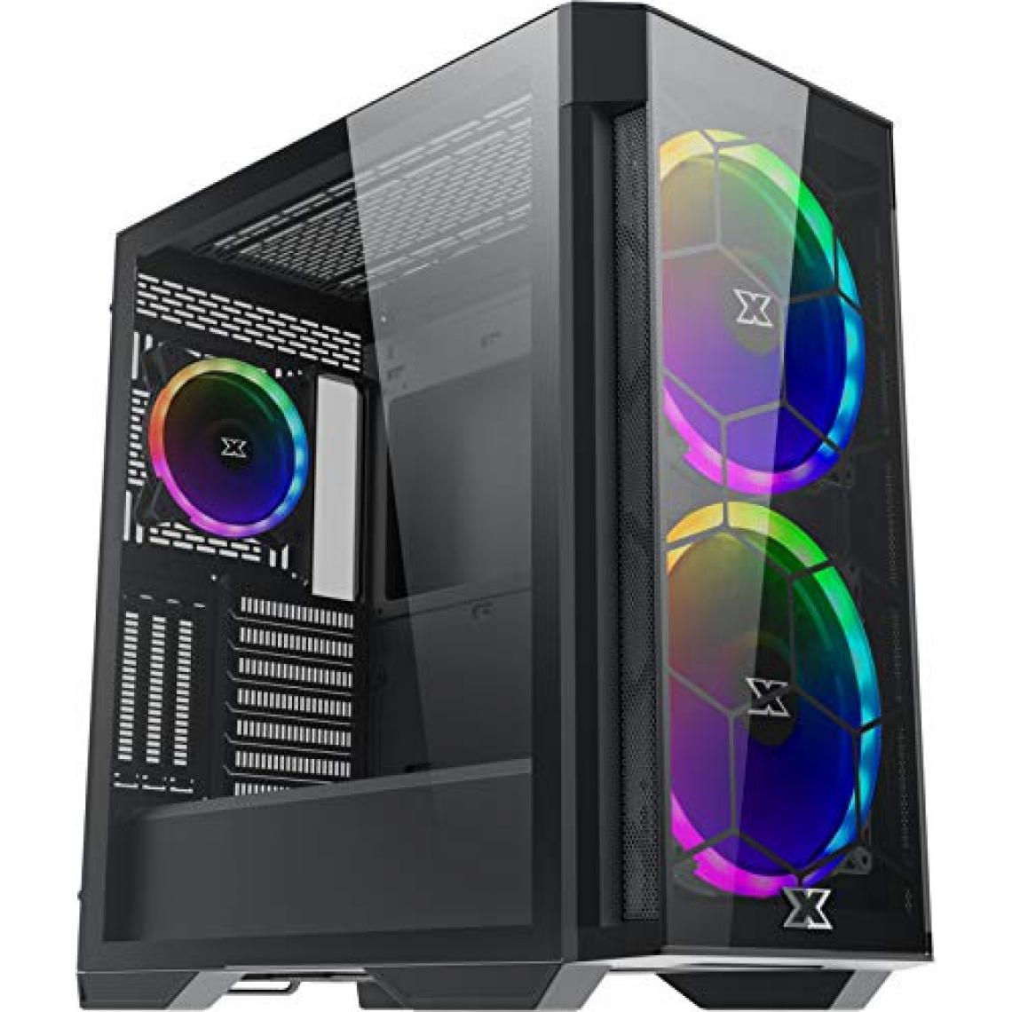 Xigmatek - Boitier Moyen Tour E-ATX Vera RGB avec panneaux vitrés - Boitier PC