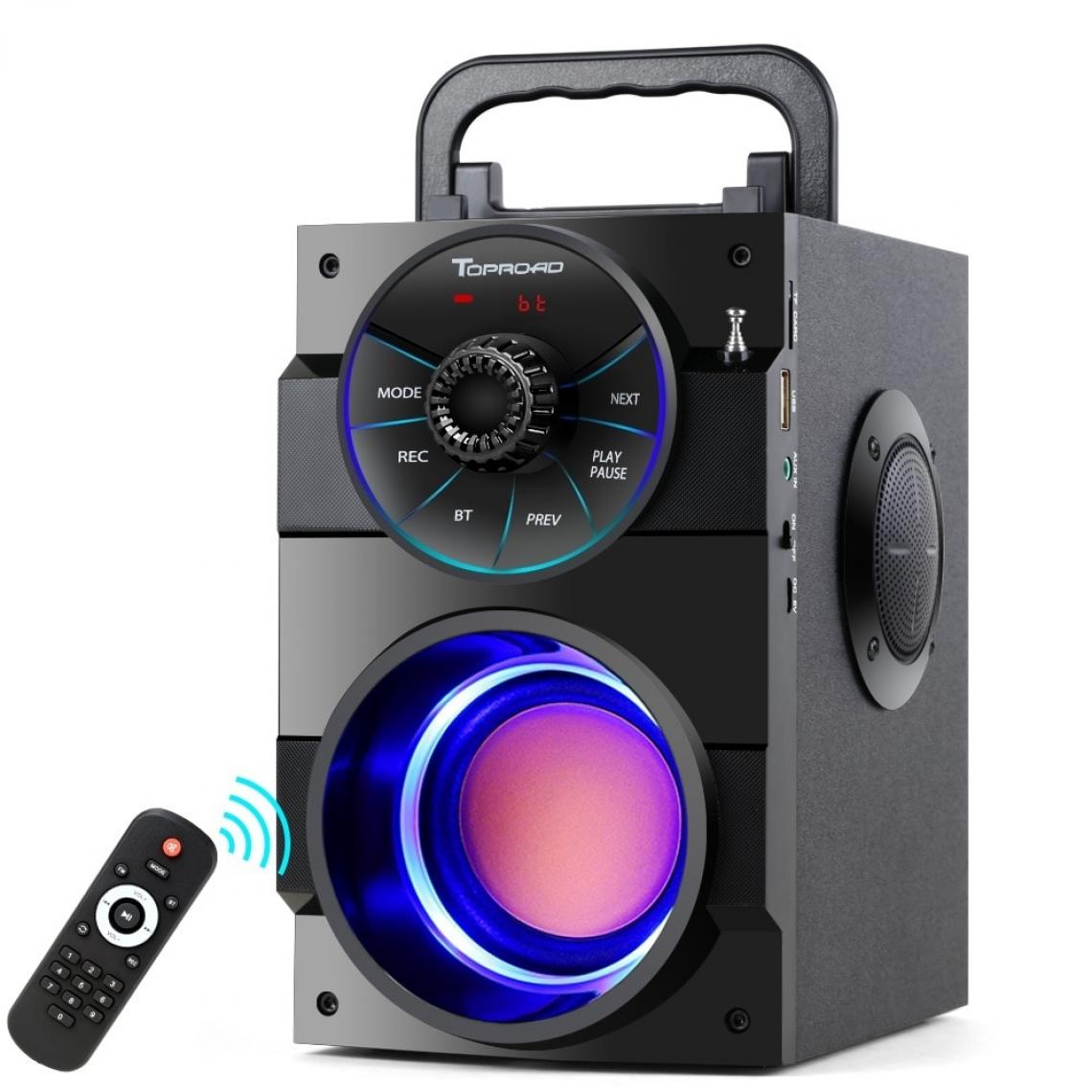 Universal - Haut-parleur Bluetooth Portable High Power Stéréo Subwoofer Support for Heavy Subwoofer | Haut-parleur Portable (Noir) - Enceinte PC