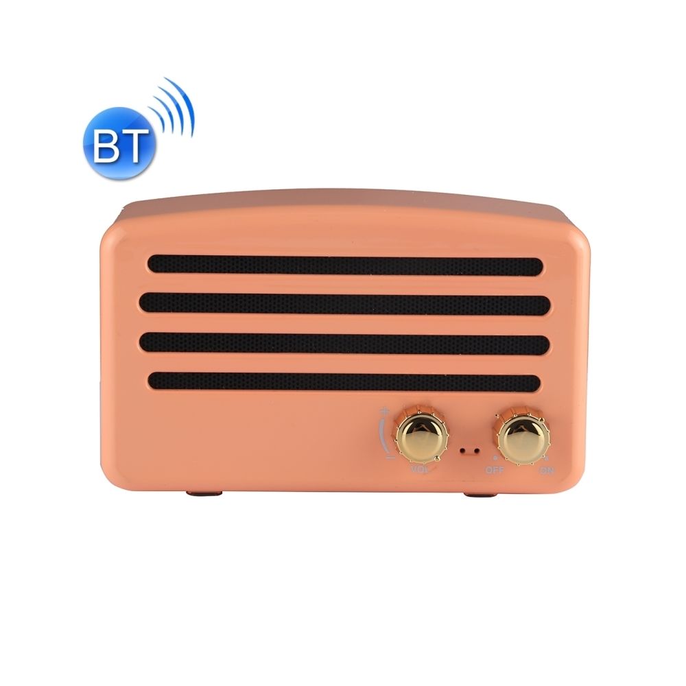 Wewoo - Enceinte Bluetooth Orange Haut-Parleur Stéréo Portable Sans Fil V4.2 avec Cordon, Microphone Intégré, Appels Mains Libres & Carte TF & AUX IN & FM, Distance Bluetooth: 10m - Enceintes Hifi