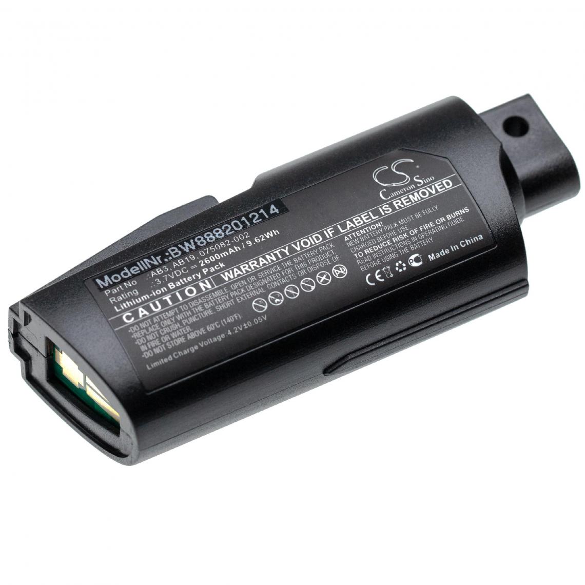 Vhbw - vhbw batterie remplace Intermec 075082-002, AB19, AB3 pour scanner de code-barres POS (2600mAh, 3,7V, Li-Ion) - Caméras Sportives
