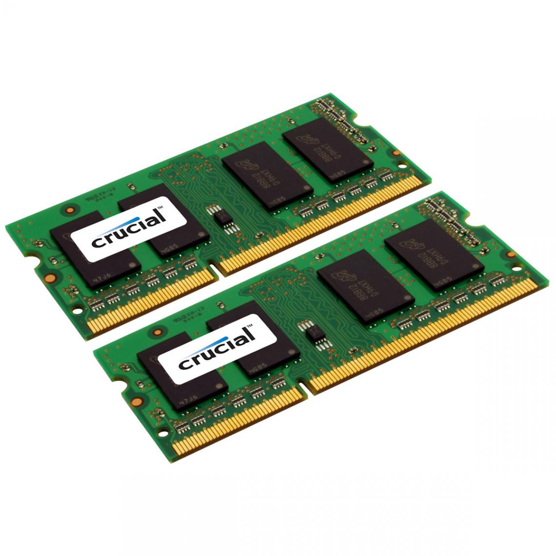 Crucial - SO-DIMM 16 Go (2 x 8 Go) DDR3 1600 MHz CL11 - RAM PC Fixe
