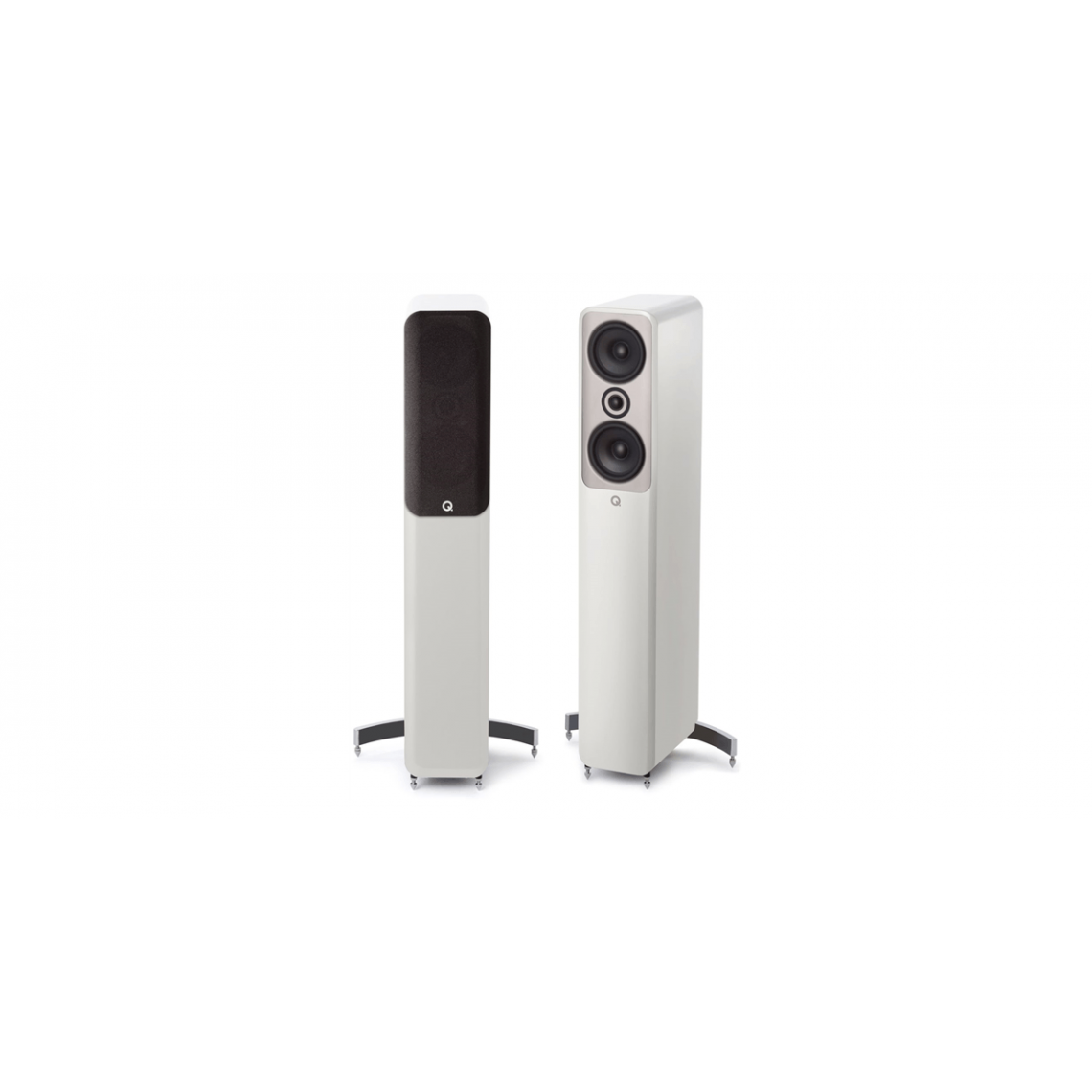 Q Acoustics - Q Acoustics Concept 50 Blanc - Enceinte Colonne (la paire) - Enceintes Hifi