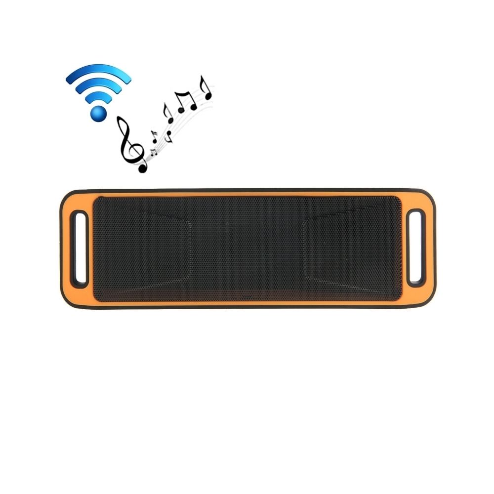 Wewoo - Enceinte Bluetooth d'intérieur Orange pour iPhone, Galaxy, Sony, Lenovo, HTC, Huawei, Google, LG, Xiaomi, autres Smartphones Haut-parleur stéréo sans fil portatif de musique de Bluetooth, téléphone mains libres de réponse de et ampère Radio FM & Carte TF, - Enceintes Hifi