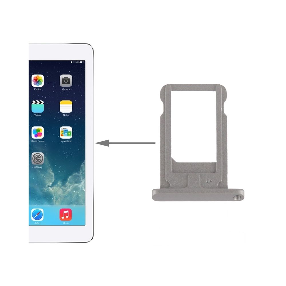 Wewoo - Gris pour iPad Air Titulaire de la carte SIM pièce détachée - Accessoires et Pièces Détachées
