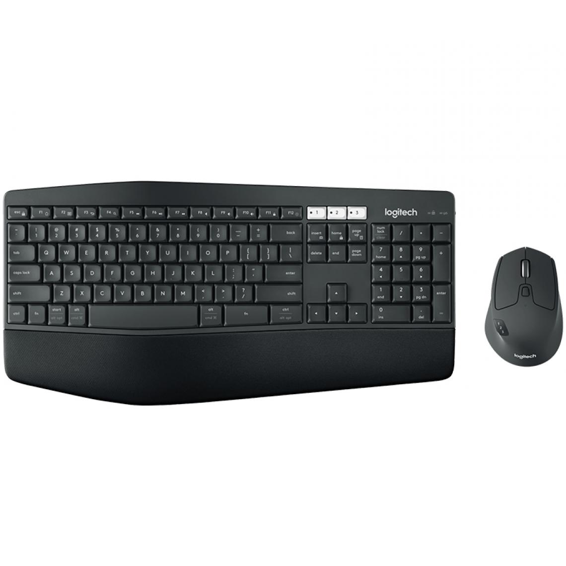 Logitech - Logitech MK850 Performance Wireless Keyboard and Mouse Combo clavier RF sans fil + Bluetooth QWERTY Russe Noir - Clavier