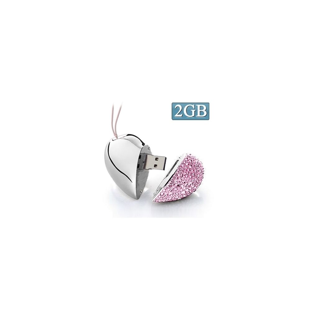 Wewoo - Clé USB pour les cadeaux de Saint Valentin 2 Go Coeur en forme de diamant USB Flash Disk, spécial - Clés USB