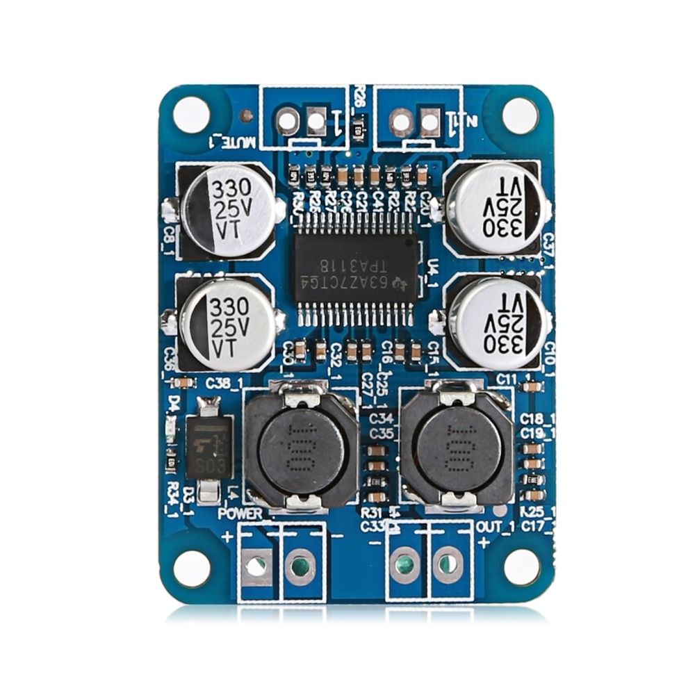 Wewoo - Composant Arduino Carte d'amplificateur numérique monocanal haute puissance de 60 W - Accessoires alimentation