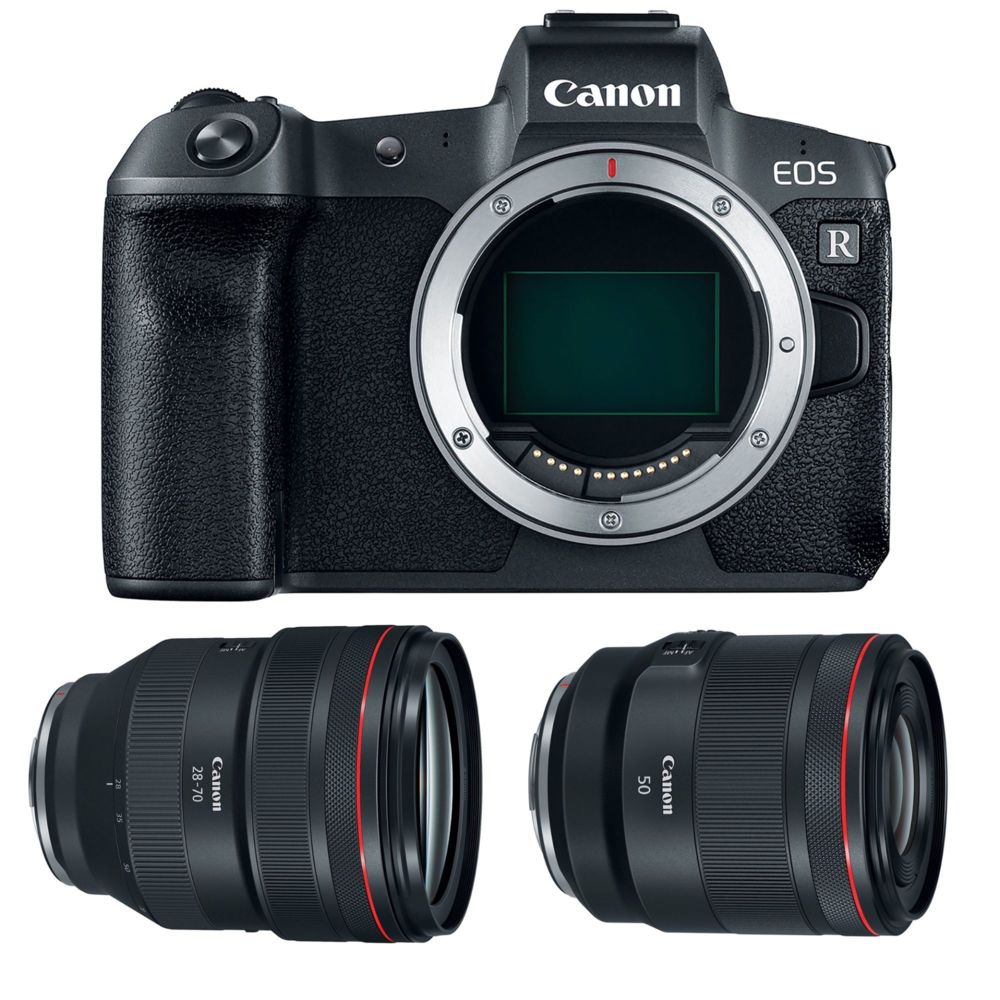 Canon - CANON EOS R + RF 28-70mm F2L USM + RF 50mm F1.2L USM - Reflex Grand Public