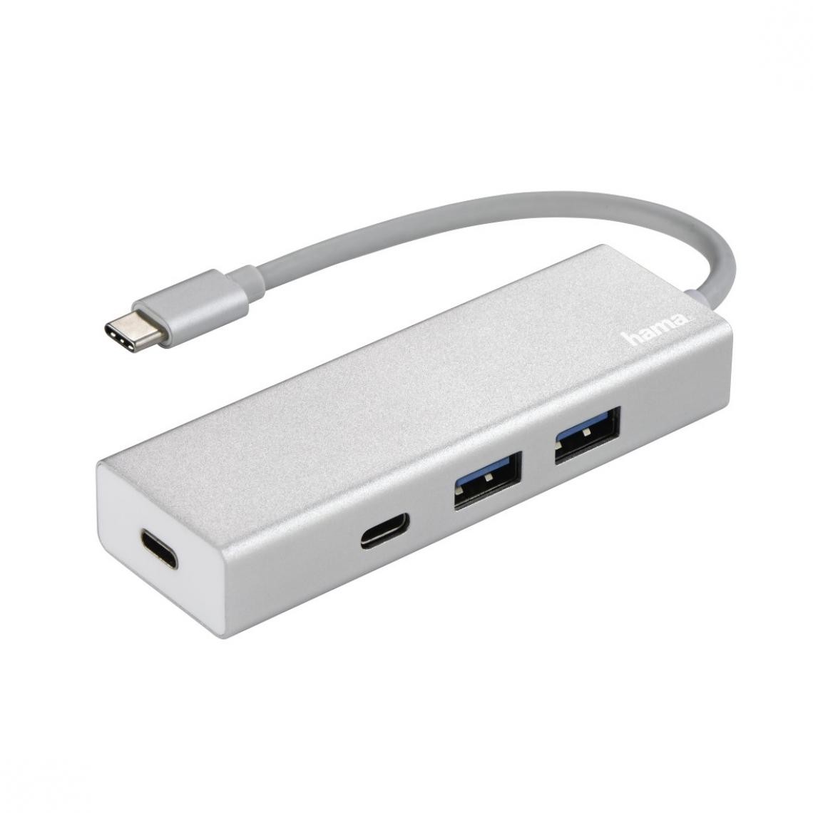 Hama - Hub Type-C USB 3.1 1:4 "Aluminium", 2 USB-A, 2 USB-C - Hub