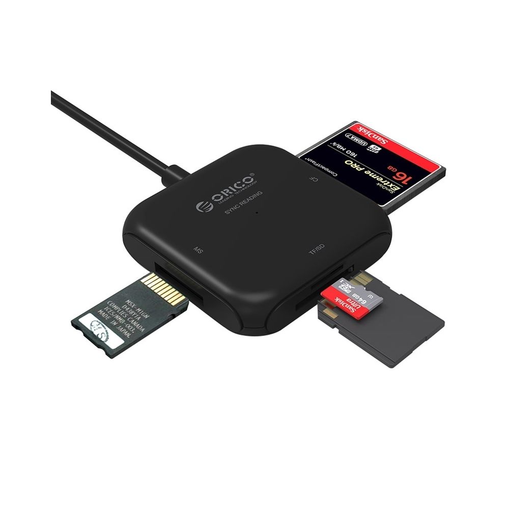 Wewoo - CRS31A 4 en 1 TF / SD / MS / CF Carte à 5Gbps USB 3.0 Lecteur de cartes à puce multifonctions avec 30cm câble USB et indicateur LED - Lecteur carte mémoire