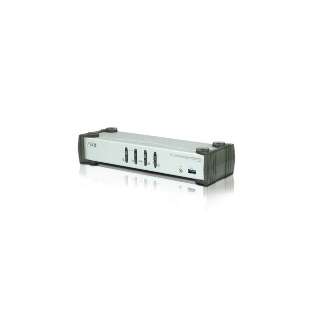 Aten - Aten CS1914 switch KVM DisplayPort 1.1/USB 3.0/HP - 4 ports - Switch KVM