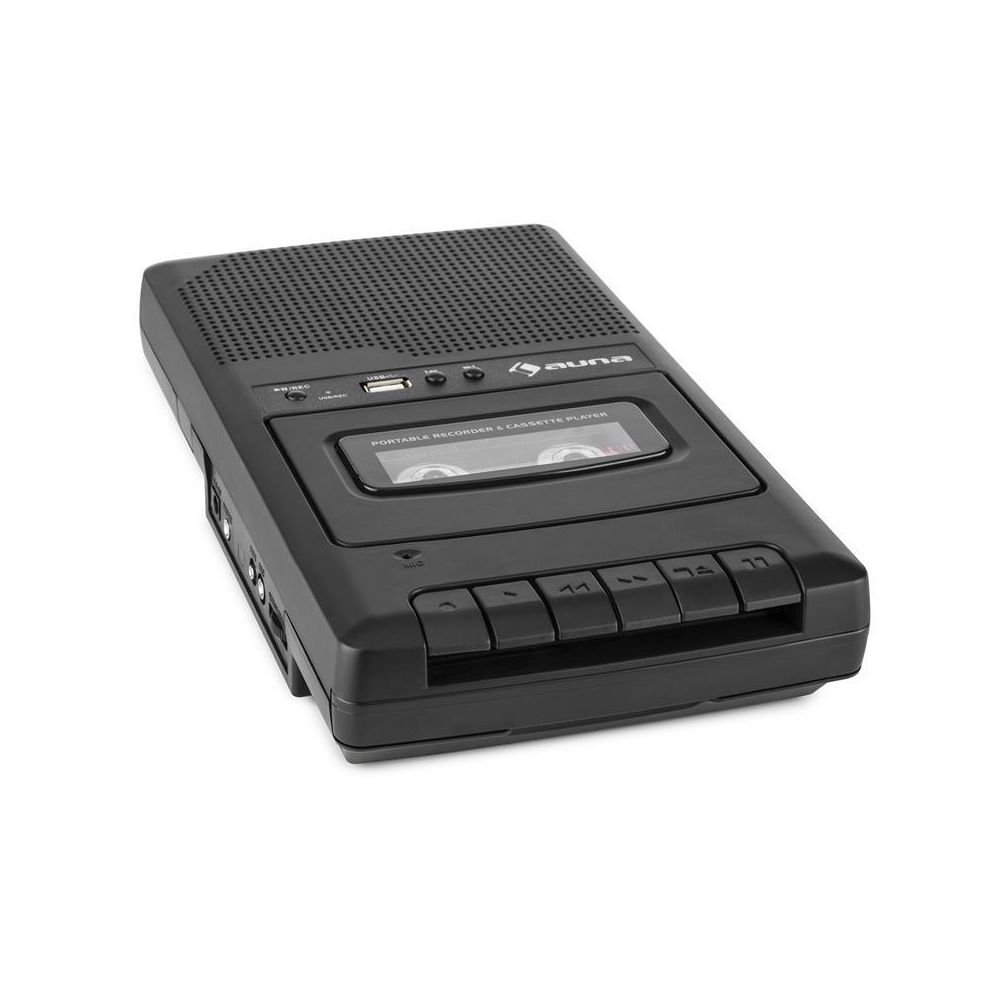 Auna - auna RQ-132USB Lecteur cassette portable dictaphone enregistreur micro USB auna - Radio